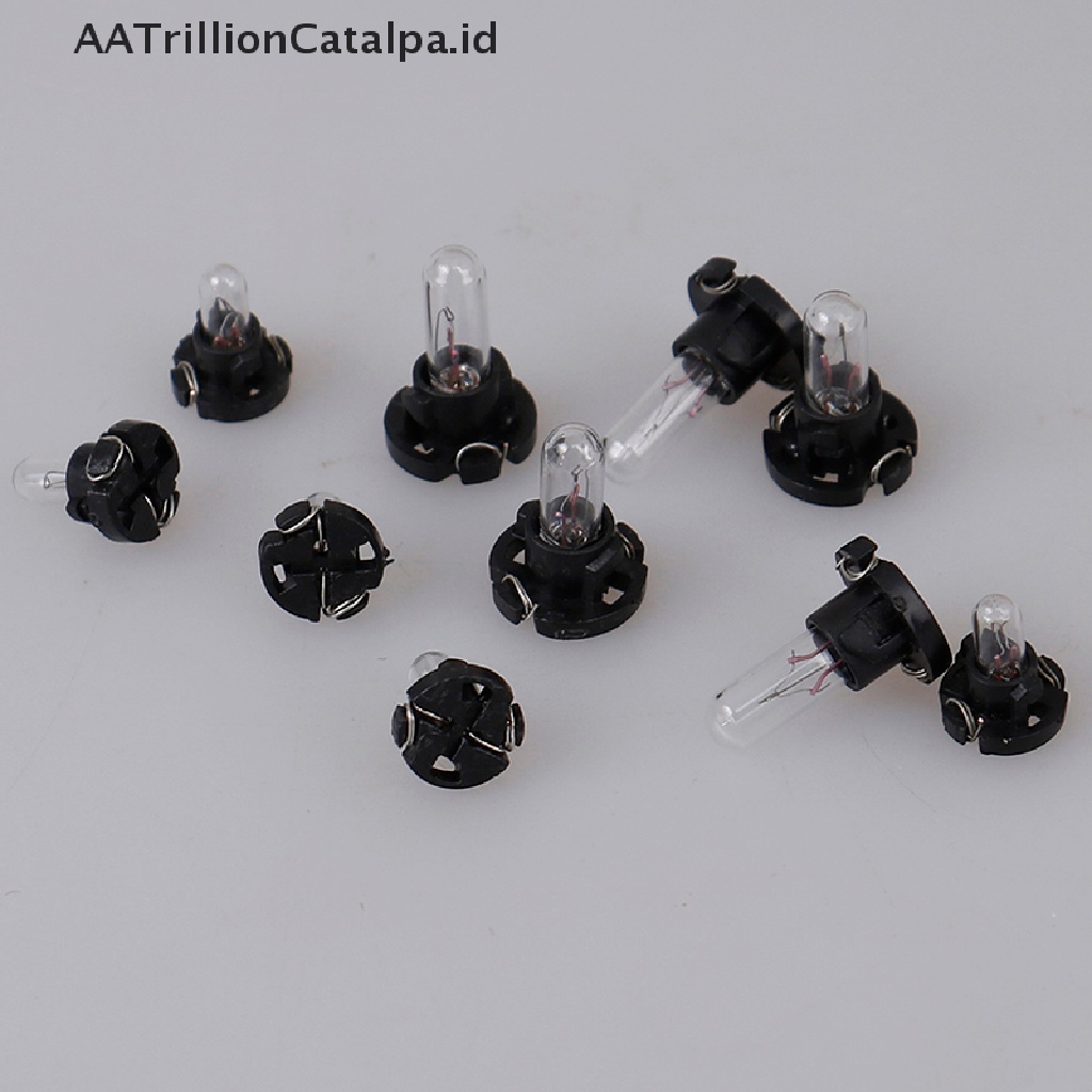 Aatrillioncatalpa 5Pcs Lampu LED T3 T4.2 Untuk Interior Dashboard Mobil