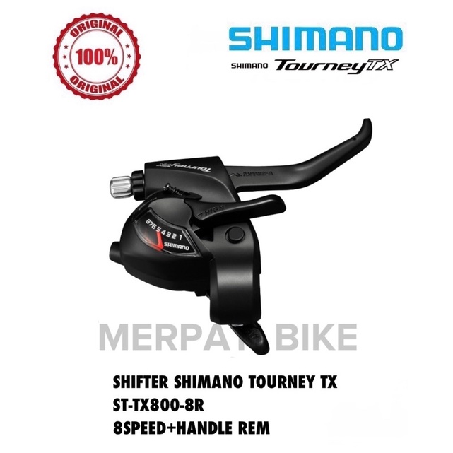 Shifter Shimano Tourney TX800 - 8 Speed Handle Rem Kanan Original