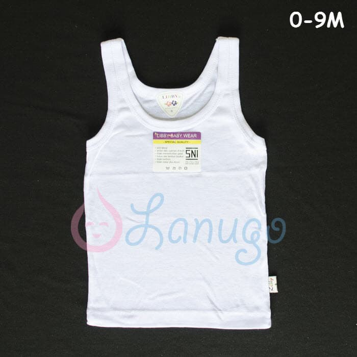 Libby Singlet Anak - Kaos Dalam Anak (Size S, M, L) Usia 9M-18M