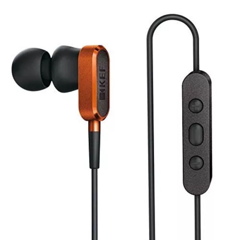 KEF M100 Hi-Fi In-Ear Headphones - Orange