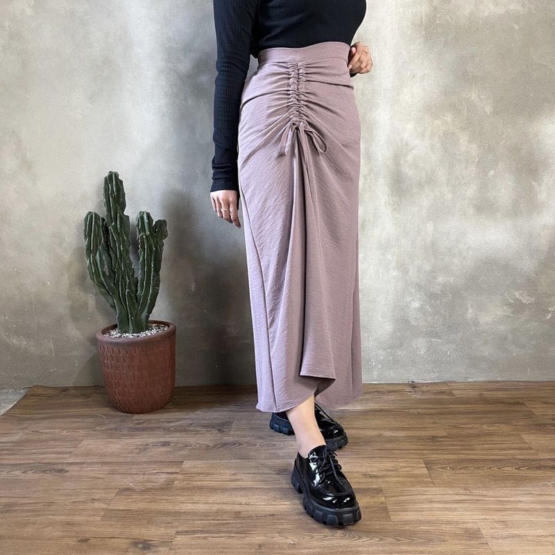 Rok Serut Korea - Rok serut Casual Flowly - Rok Serut Cringkle