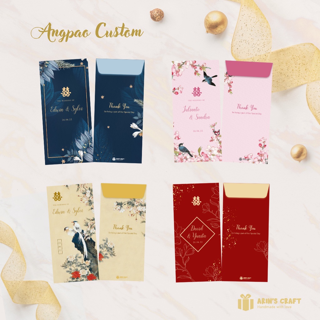 

Angpao Custom / Angpao Wedding / / Angpao Bridesmaid / Ang Bao Custom / Angpao Lamaran tingjing