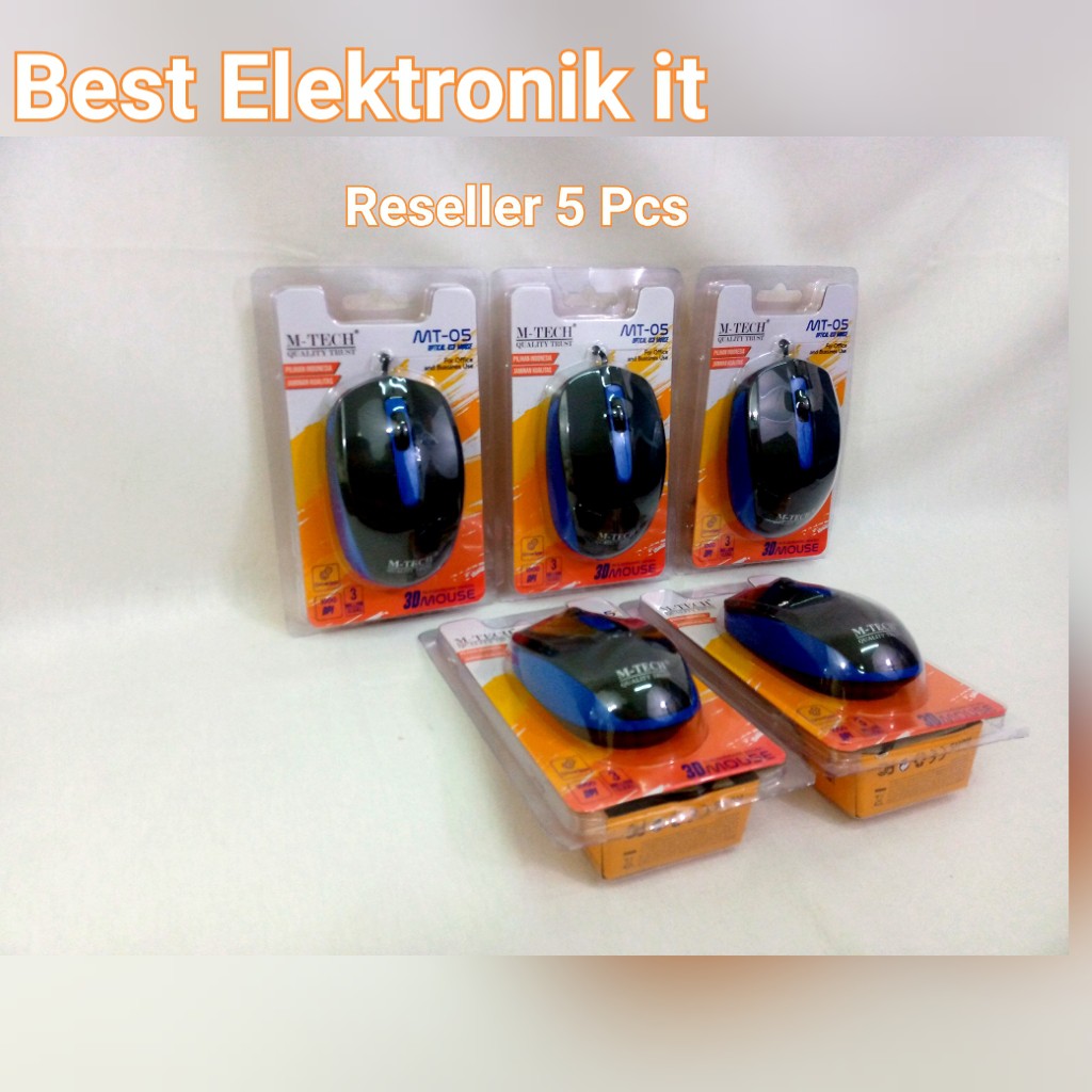 Mouse Usb Pc Komputer Laptop MT05 [Reseller 5 Pcs]