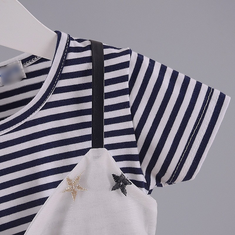 KF Cat Dress anak tutu mini gaun pesta anak/bayi perempuan import 3 bln-2 thn Star lucu katun & kasa-6