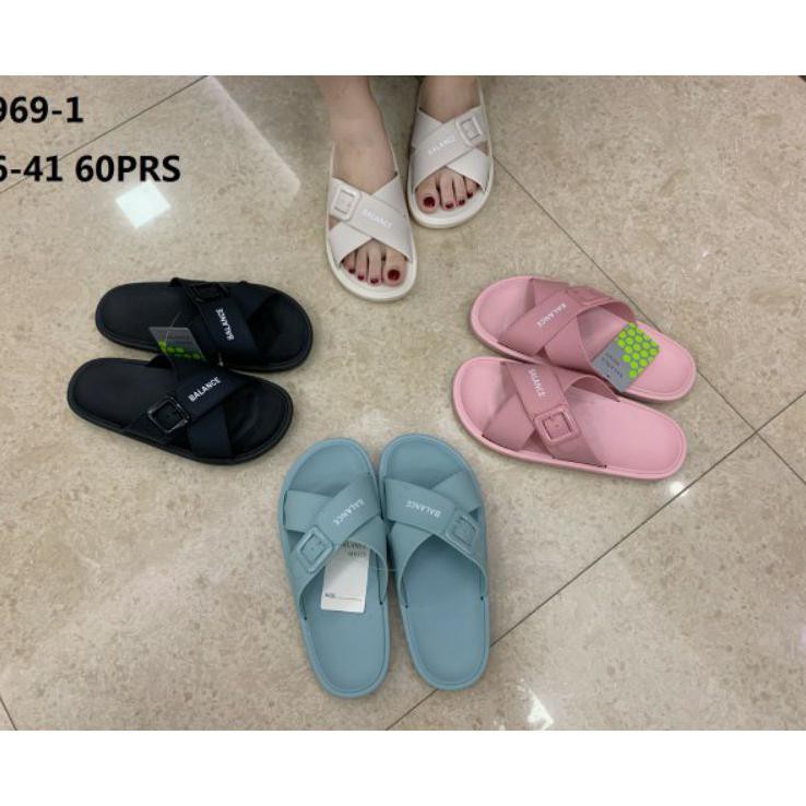 ~ HOT❗ SANDAL CEWEK~ BALANCE SANDAL KARET JELLY IMPOR,TALI SILANG TERBARU,BAHAN SUPER EMPUK