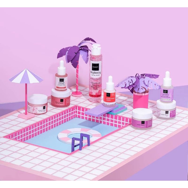 Scarlett whitening / serum scarlett/ paket wajah scarlett