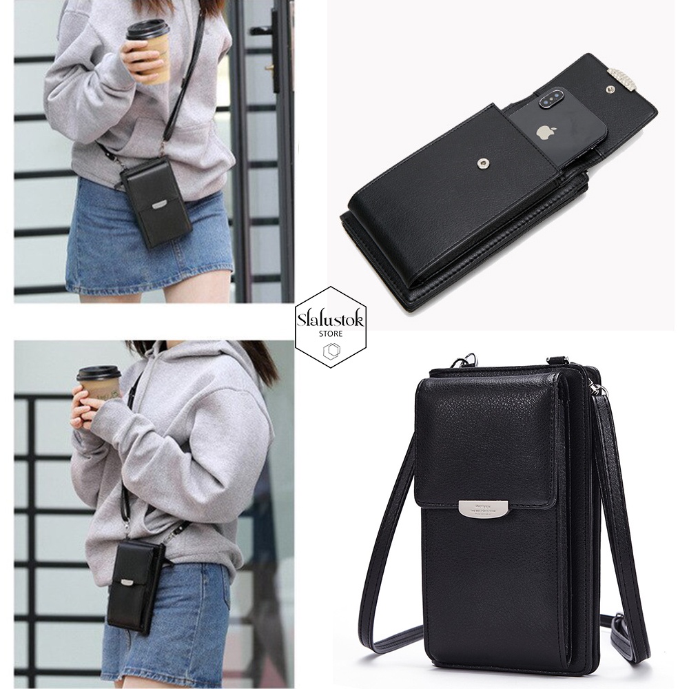 Dompet Pocket Tas Selempang Hp Wanita - SIESTA Tas Dompet Tempat Handphone Wanita Multifungsi