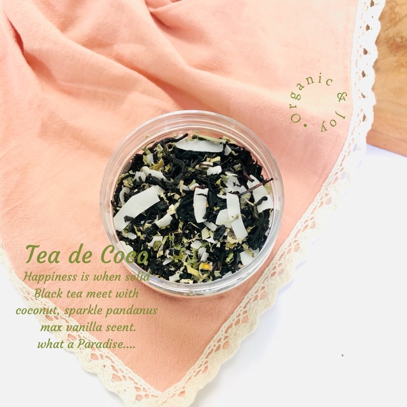 Organic&amp;Joy• Tea de Coco - Tea blend (Black Tea/Teh hitam/artisan tea/teh hitam blending)