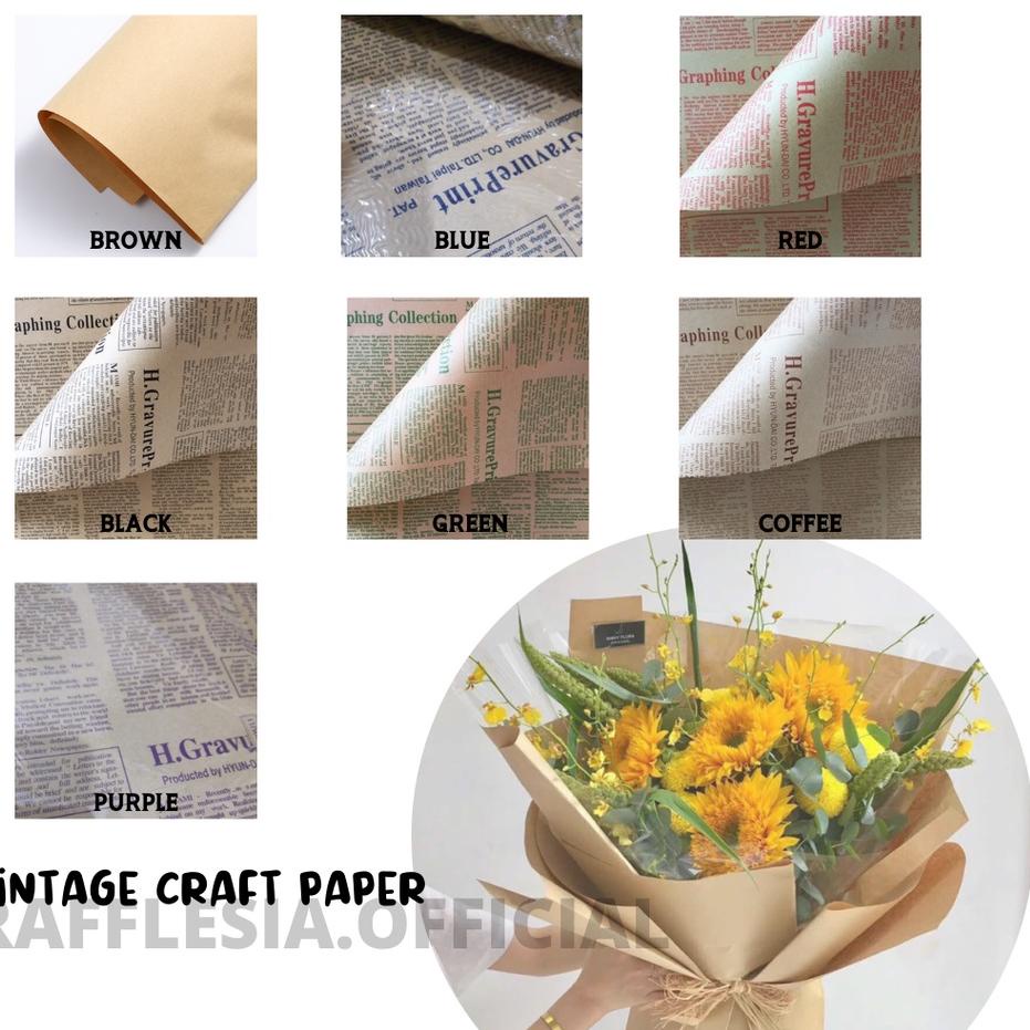 

Promo EE9V8 [5 LEMBAR] PREMIUM VINTAGE CRAFT PAPER KERTAS BUKET PEMBUNGKUS BUNGA HAND BOUQUET 91 Terkini