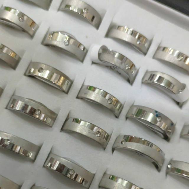 Cincin titanium isi 36pcs dual color