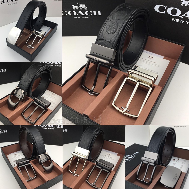 （Harga grosir）Coach Sabuk pria / F66125 / F64889 / Ikat Pinggang / Ikat Pinggang pria