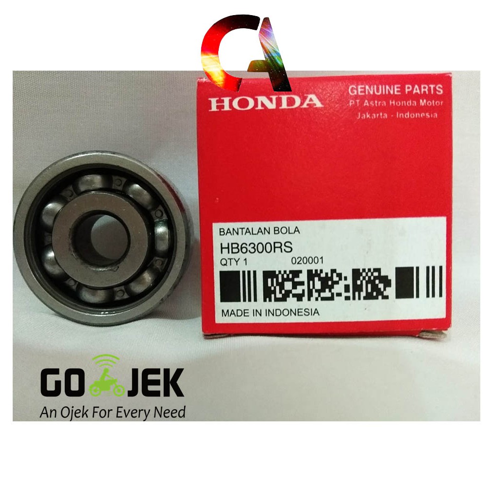 Bearing 6300 RS Honda Bantalan Bola 6300 RS Laher Lahar 6300 Ball Bearing LAHER RODA DEPAN 6300