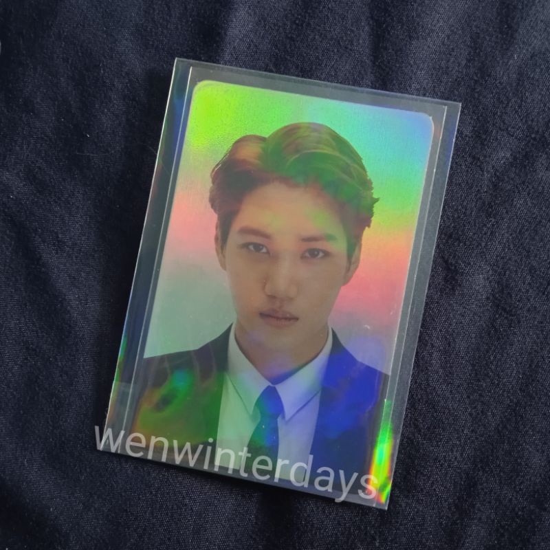 EXO PHOTOCARD KAI HOLOGRAM ELYXION DECO STICKER HOLO PC ONLY SHARING KIM JONG IN