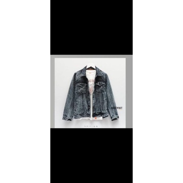 Jaket Jeans Denim Pria Sandwash
