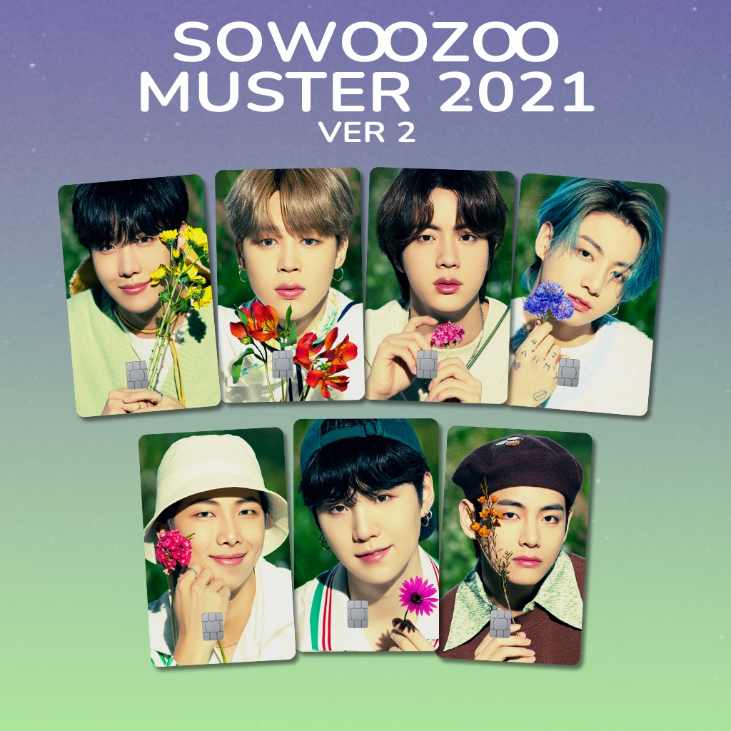 BTS MUSTER Ver 2 SPECIAL HOLOGRAM LOVE | GARSKIN / STICKER KARTU ATM / SKIN KARTU ATM / DEBIT / CREDIT / EMONEY / FLAZZ | CARDSKINS