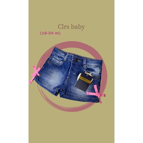 celana pendek/ hotpant jeans anak perempuan merk clrs baby