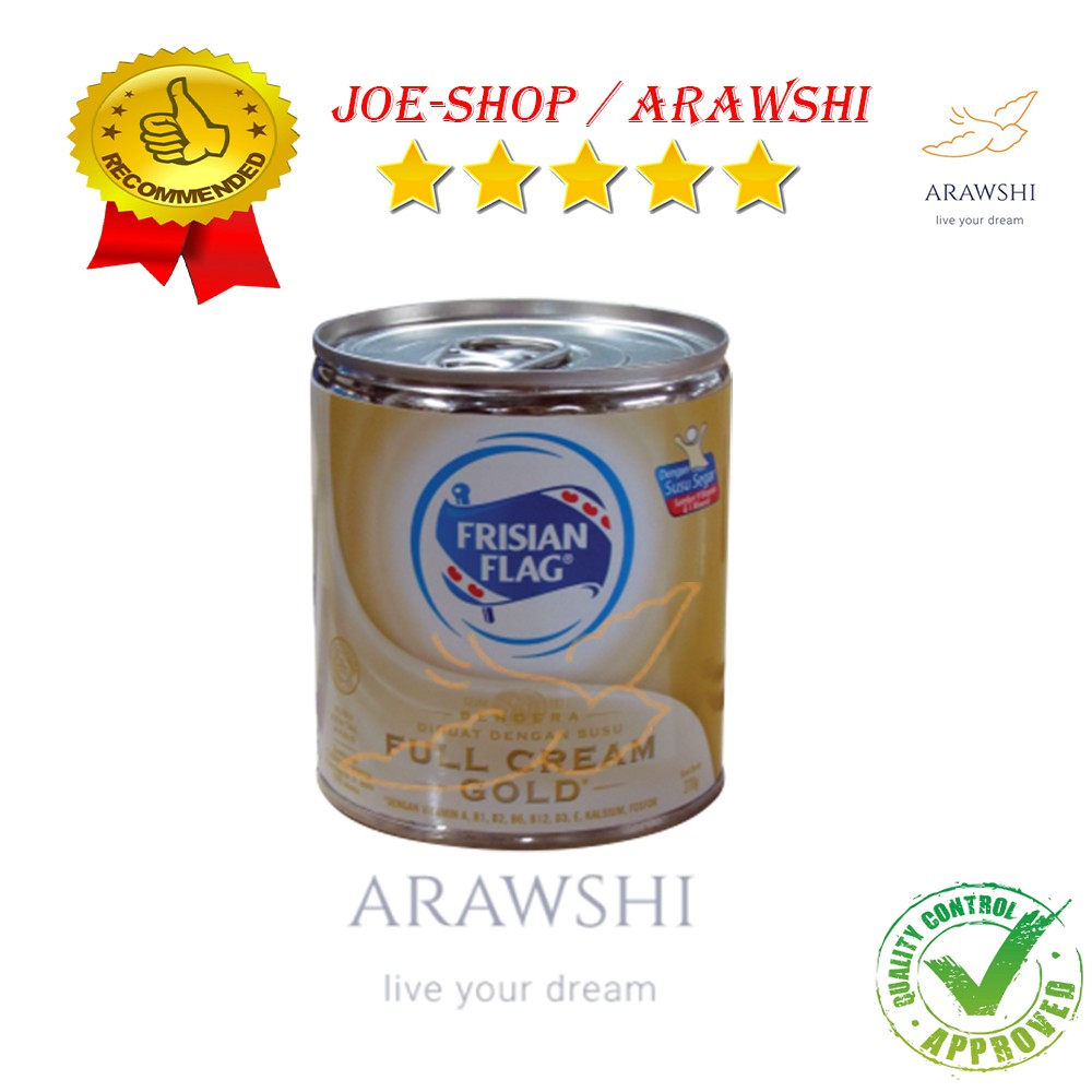 

SUSU FRISIAN FLAG GOLD SUSU KENTAL MANIS PUTIH KLG 370g