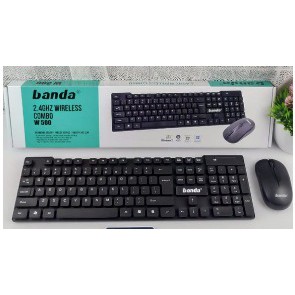 COMBO KEYBOARD MOUSE WIRELESS BANDA W 500 - W500 WIRELESS FREE BATTERY