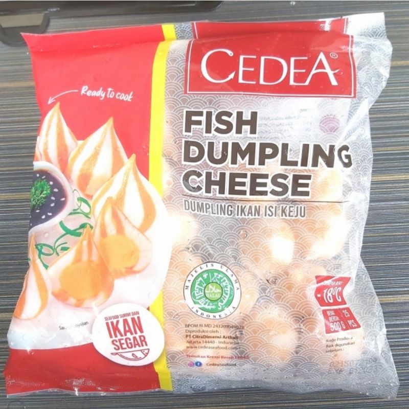 

Frozen Food Makanan Beku Cedea Fish Dumpling Cheese 500 Gram, Murah