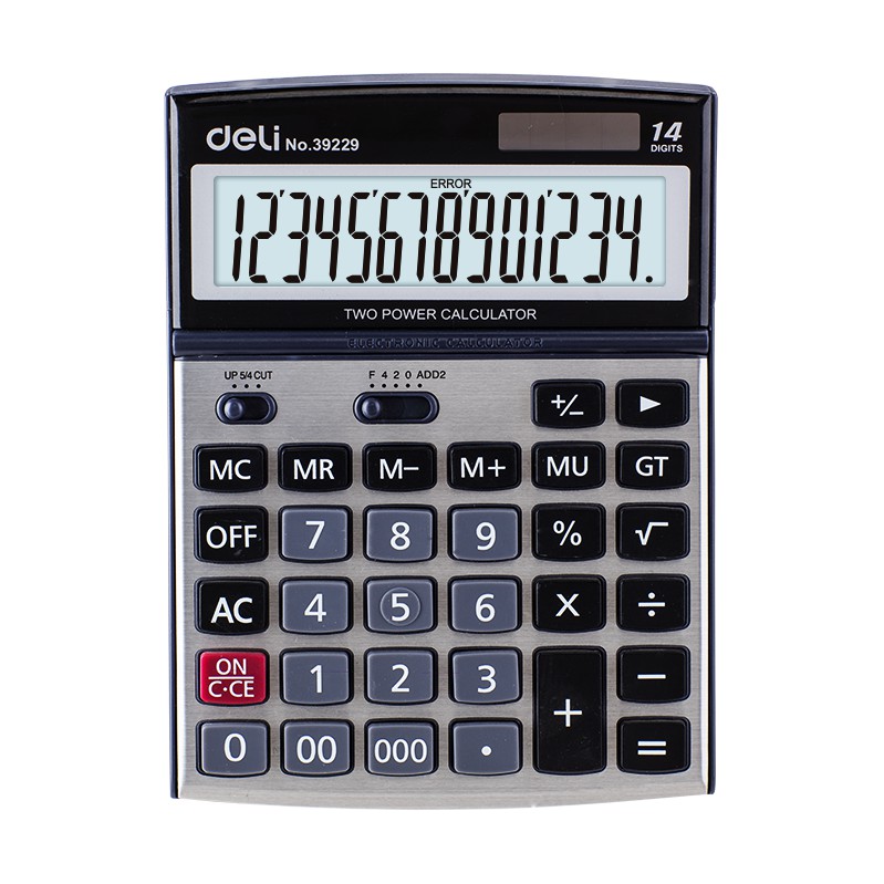 

Deli Dual Power Calculator Kalkulator E39229
