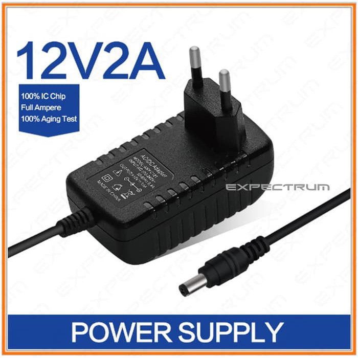 Adaptor 12V 2 Ampere Utk CCTV Dll - Soket 5.5mm