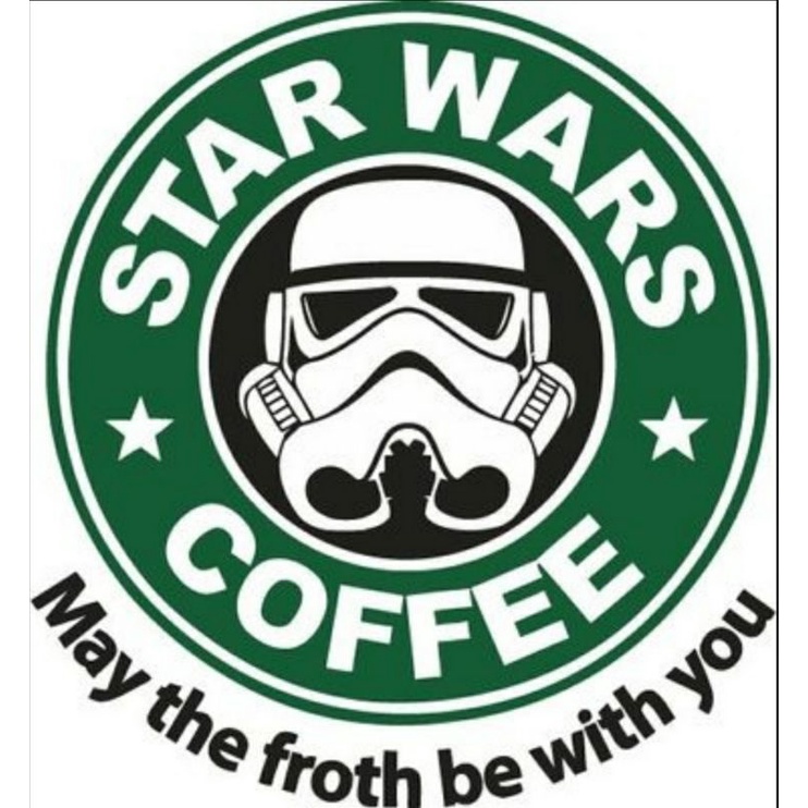 stiker STAR WARS COFFEE