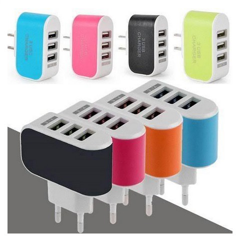 Kepala Charger 3 USB / Adaptor Batok 3 OUTPUT / COLOKAN CHARGER