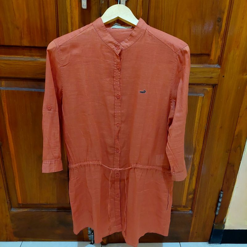 preloved kemeja tunik wanita brand crocodile