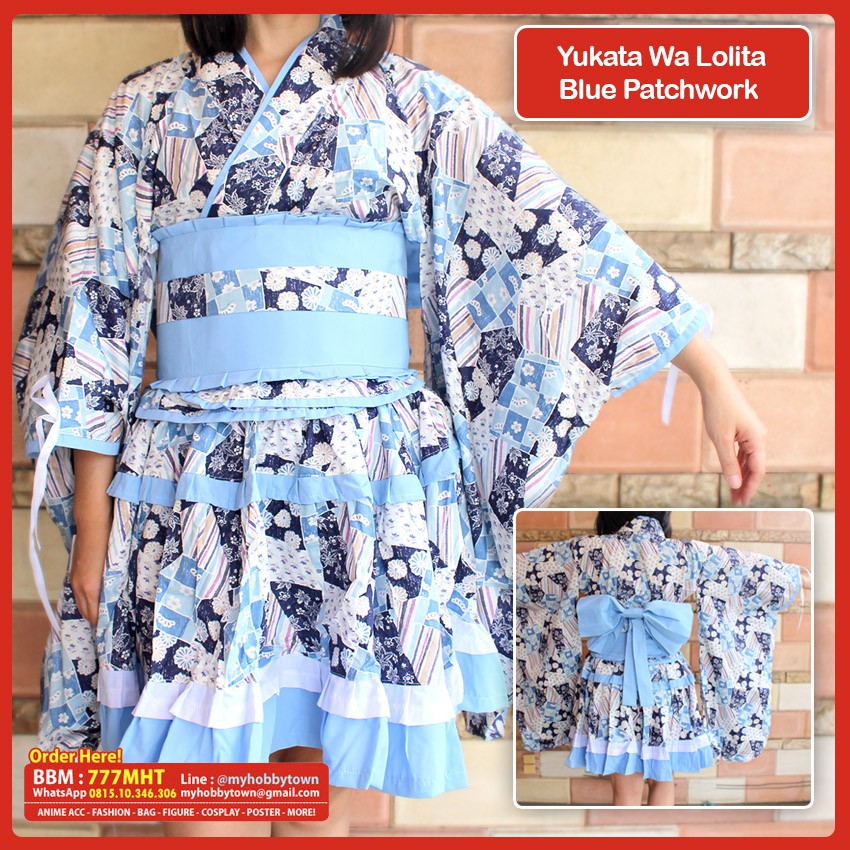 Wa Lolita : Blue Patchwork