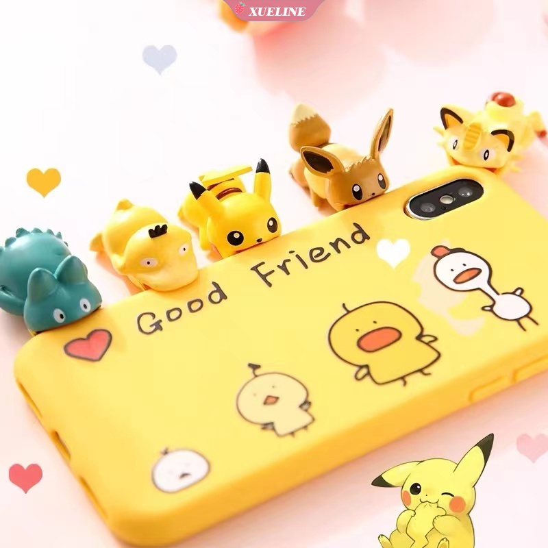 Pelindung Kabel Charger USB Bentuk Anime Pokemon Pikachu Untuk iPhone