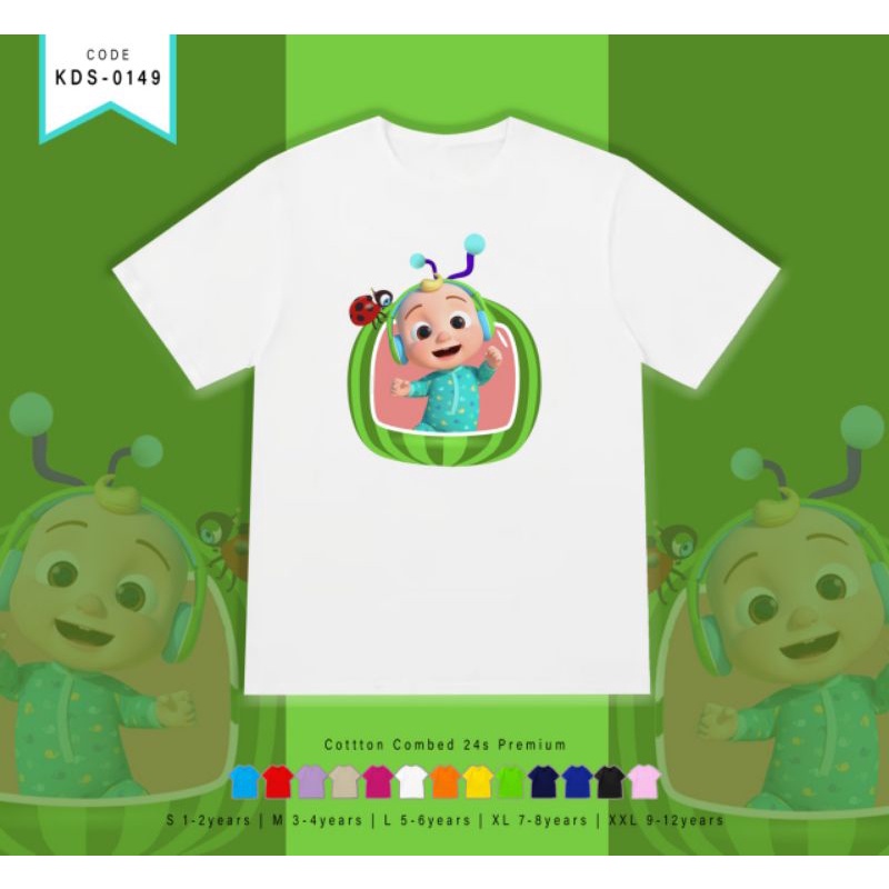 KAOS COCOMELON JEJE/KAOS ANAK-ANAK COCOMELON