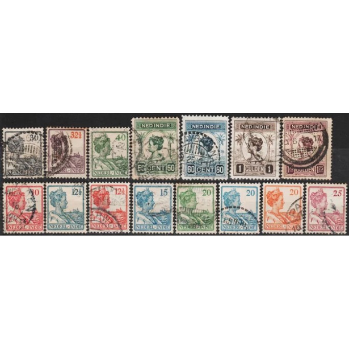 

Perangko Filateli G26 Netherlands Indies FU 15v 1913 -1932 Queen Wilhelmina