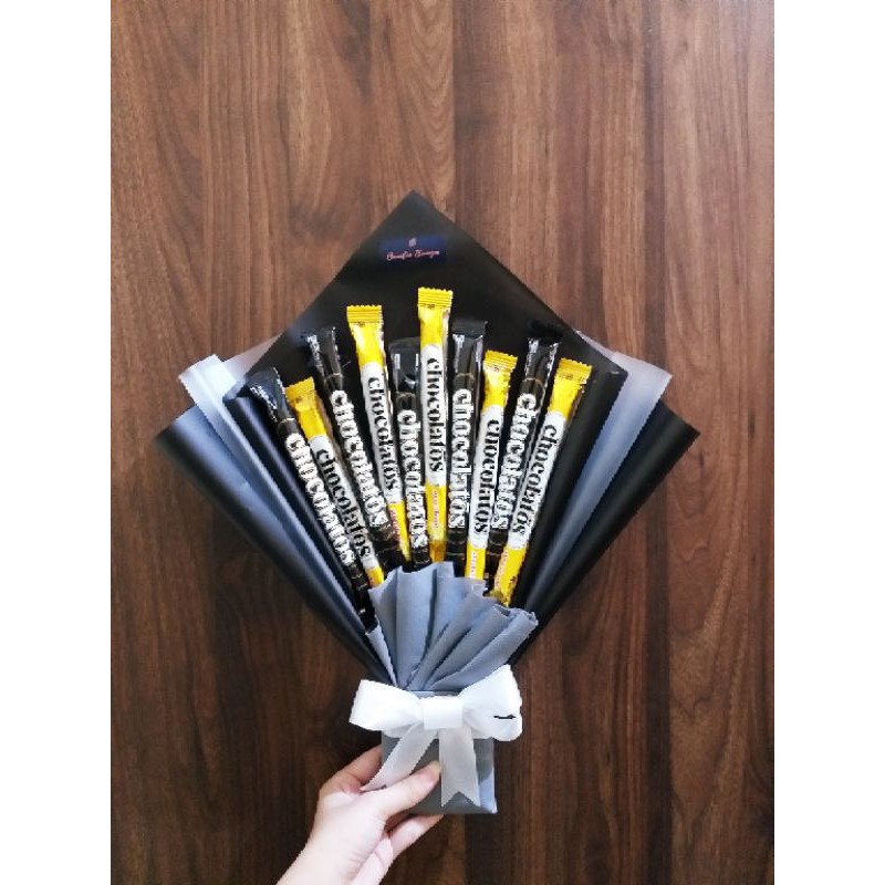 Snack Bouquet Chocolatos Murah Hampers Hadiah Ulangtahun Wisuda Pernikahan Souvenir Korsase Gift