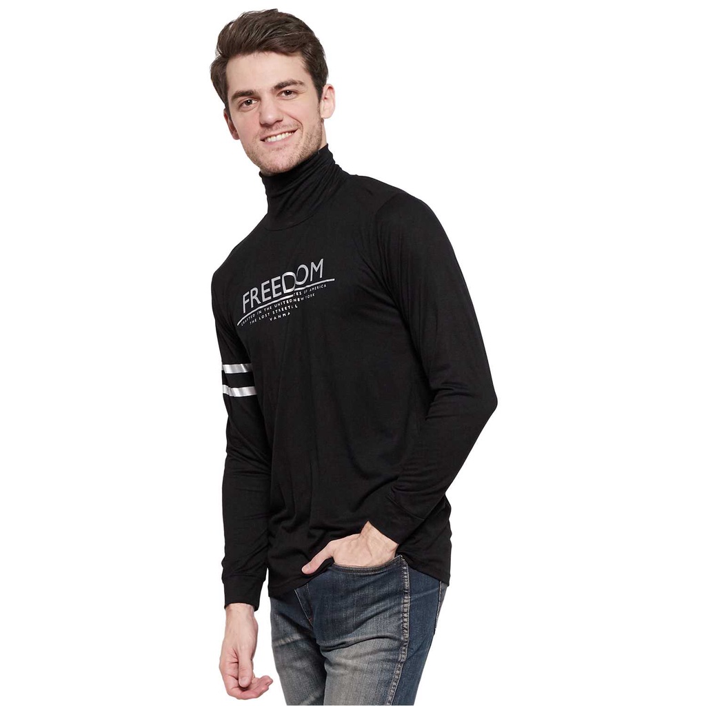 kaos pria Kaos Krah Tinggi Spandek Lengan Panjang - kaos cowok keren - kaos pria lengan panjang -kao