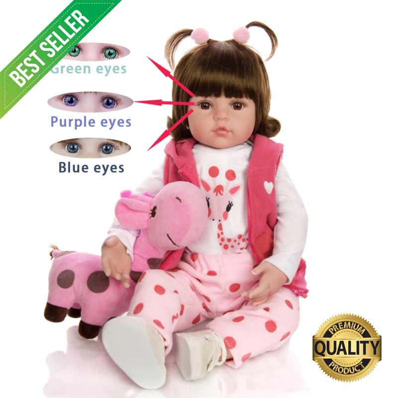 Mainan Anak Terbaru KEIUMI Baby Reborn Real Menina Soft Silicone Reborn Baby Dolls Birthday Gifts