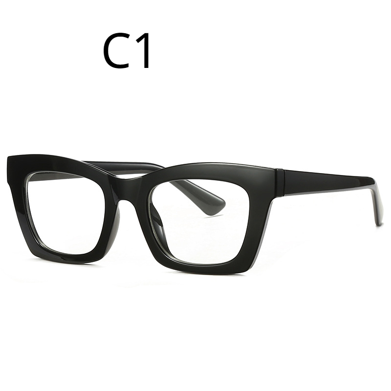 【YUZHU】COD Fashion Baru Warna Matching Cat Eye Glasses