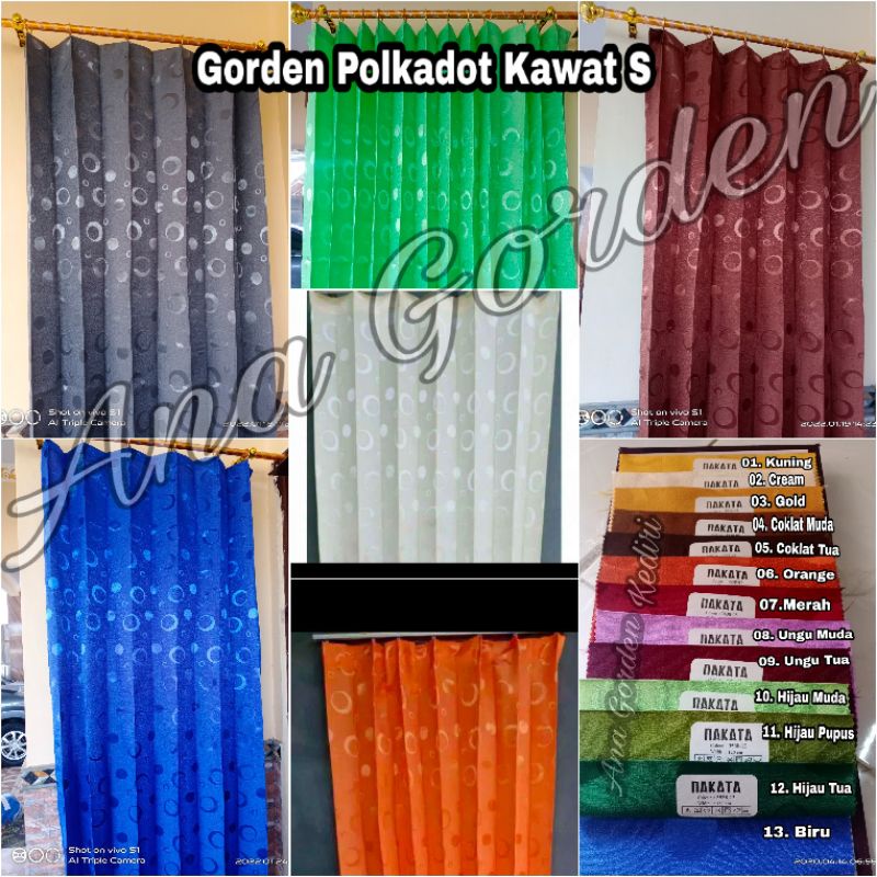 Gorden KAWAT S Plisket Polkadot Minimalis