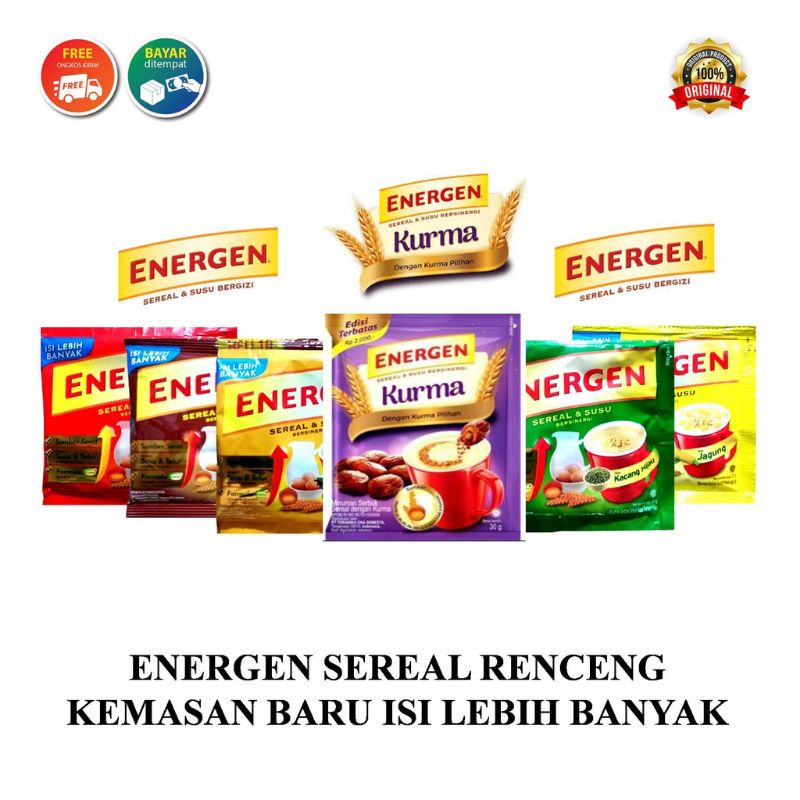 Energen Renceng 10 Sachet All Varian