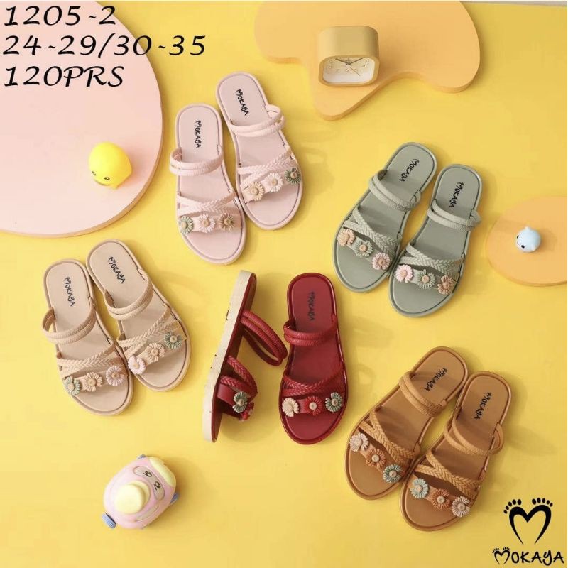 1205 X50 Sendal Jelly ANAK MOTIF BUNGA (POLA KECIL)