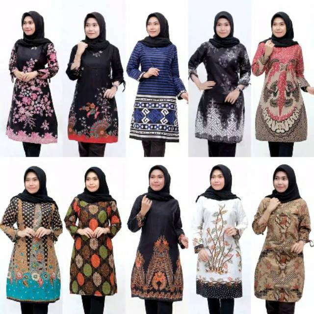 TUNIK BATIK WANITA M Sampai Jumbo