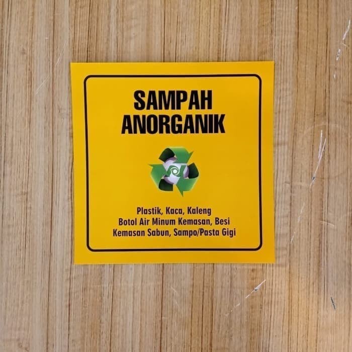

SIGN STIKER SAMPAH ANORGANIC UK 20X20CM STICKER K3 RAMBU SAFETY