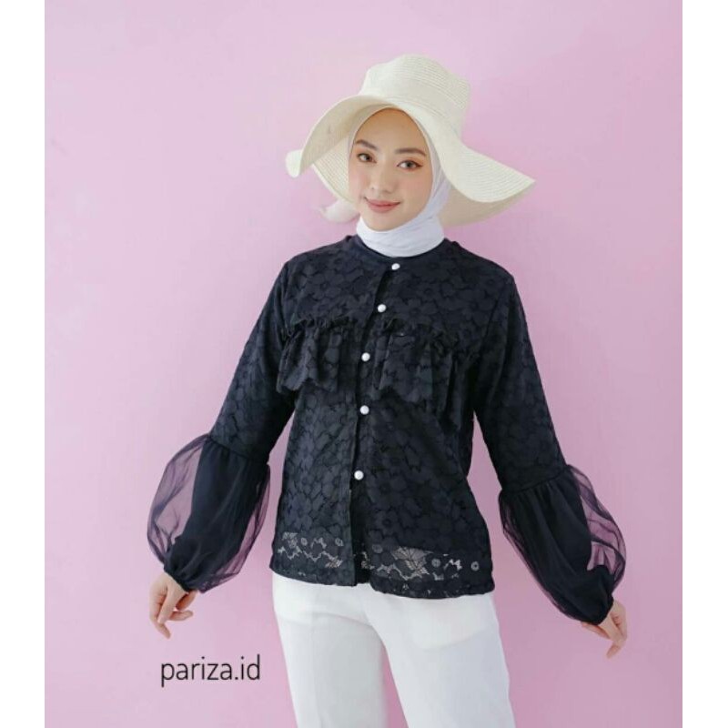 Atasan Lace Brukat/Blouse Lengan Panjang/ALICE TOP LACE
