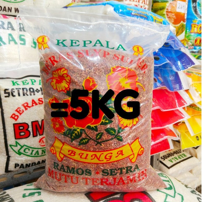 

BERAS MERAH PECAH KULIT CAP BUNGA / KEMBANG 5KG 10KG 20KG ASLI MURAH