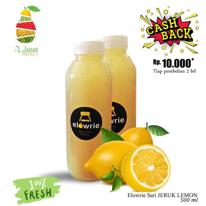 

SUPER PROMO Sari Jeruk Lemon 500ml/ Diet / ELOWRIE (100% Jeruk Lemon)