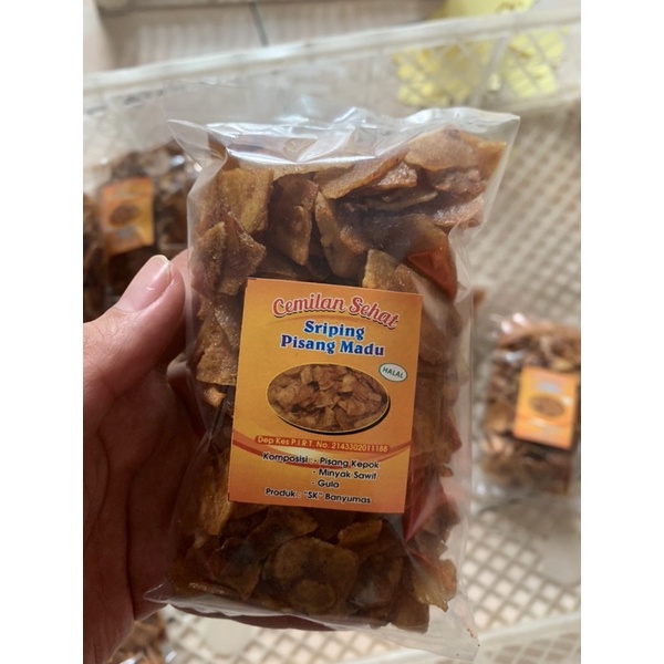 

Cemilan Sehat keripik pisang madu