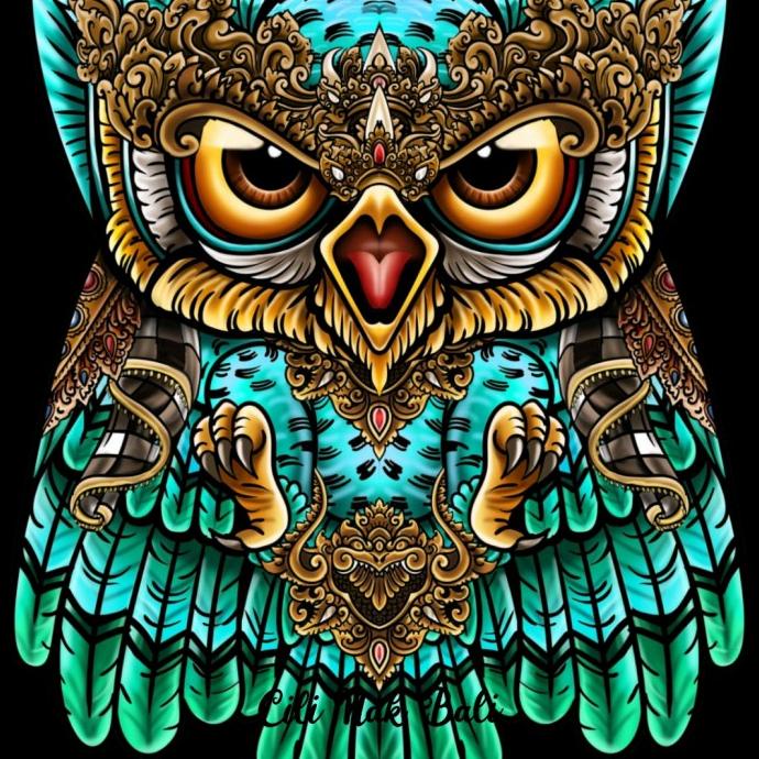 Kualitas terbaik] Layangan Bali Murah Celepuk 1,2m Motif 4