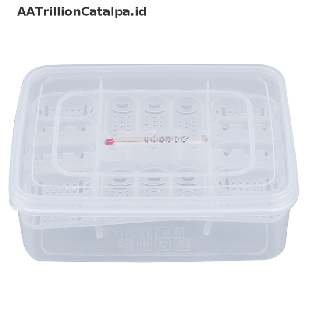 (AATrillionCatalpa) Tray Inkubator 16 Telur + Termometer DIY Lizard Snake