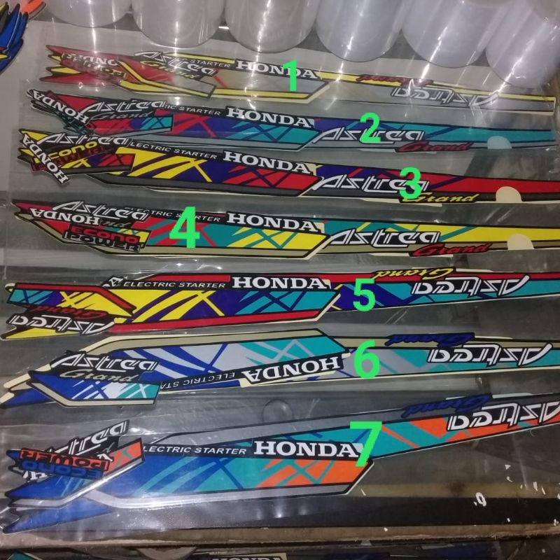 Sticker Striping honda body full grand bulus 93