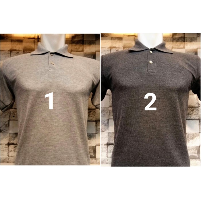 Kaos Polo Shirt Polos Misty Kaos Kerah Kaos Polo - Abu Tua Misty S