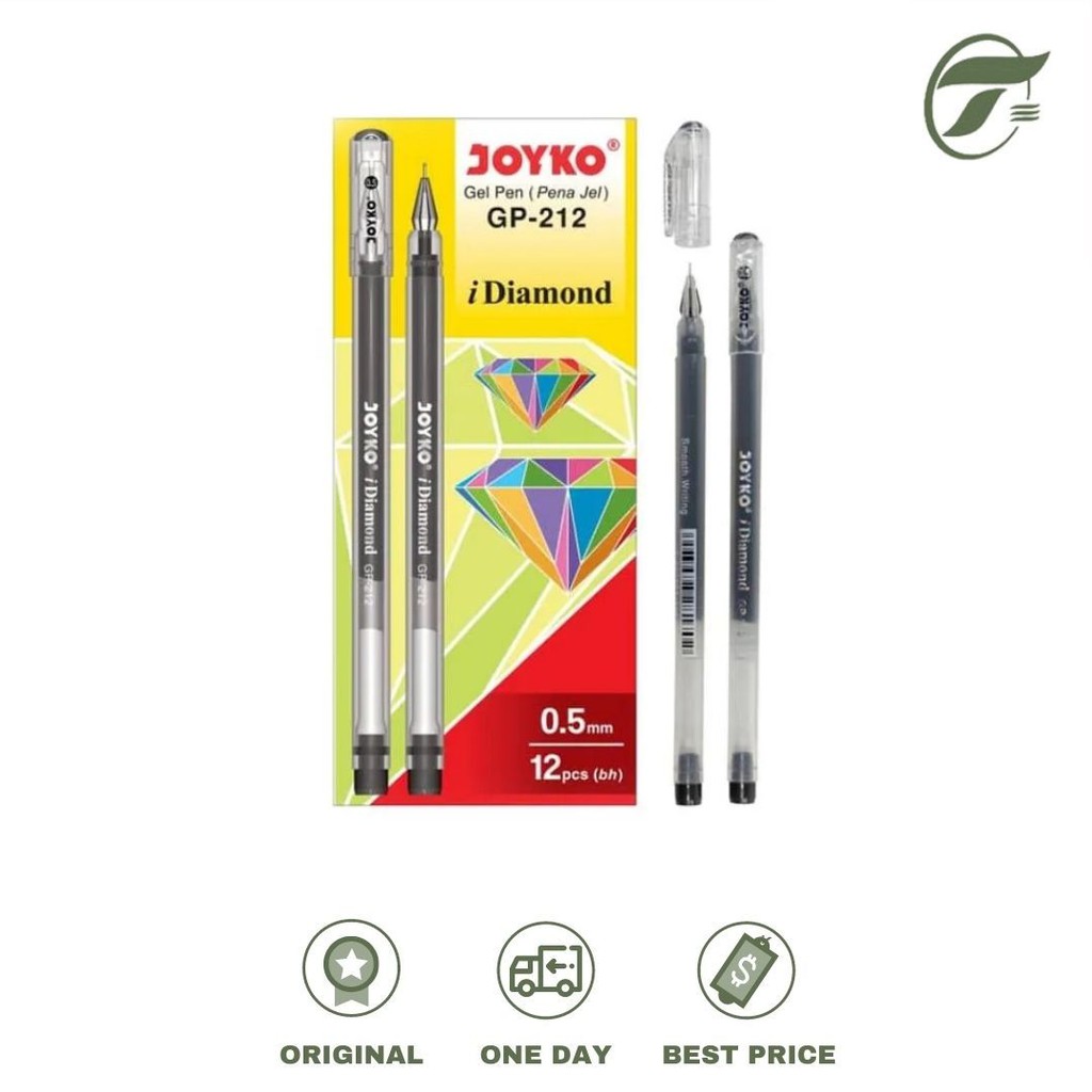 

BALLPEN GEL GP-212 I DIAMOND JOYKO (HITAM)